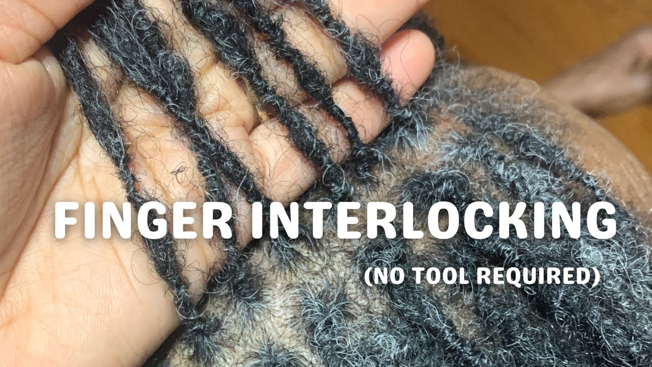 EASY Interlocking w/ Fingers | NO tool required | Fix slippage #microlocs #interlockingdreadlocks