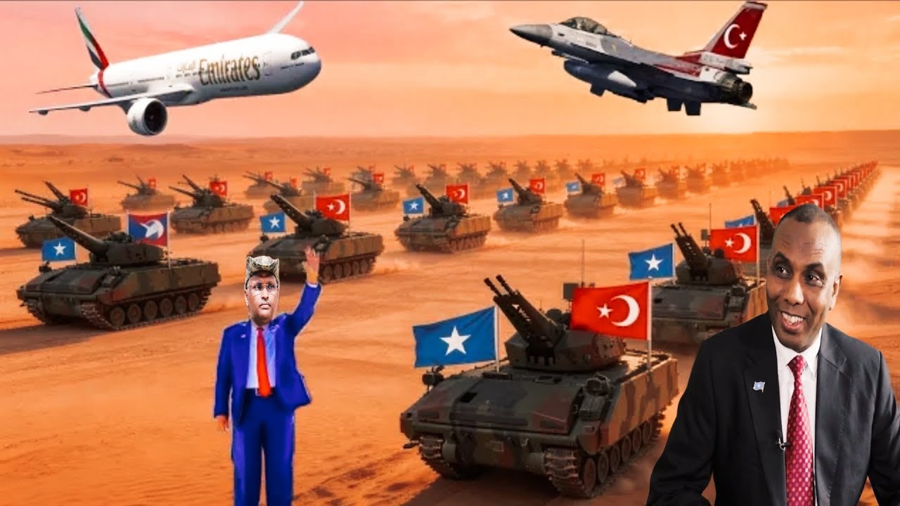 Guul Guul Turkiga oo Dhowr kun Ciidankiisa Muqdisho Diyaarado Dagaal Hub Casri ah itoobiya oo cabsi