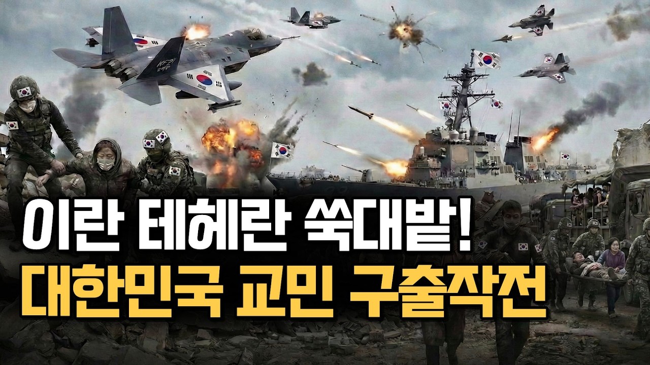 쑥대밭 속 이란 교민 구출! 이란 무장세력 박살낸 대한민국 KF-21 보라매 전투기와 정조대왕함 VS 이란군의 피말리는 전투 속 구출작전 현장