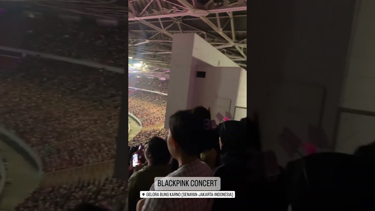 Huge crowd for Born Pink In Indonesia Jakarta Gelora Bung Karno Stadium Day 1