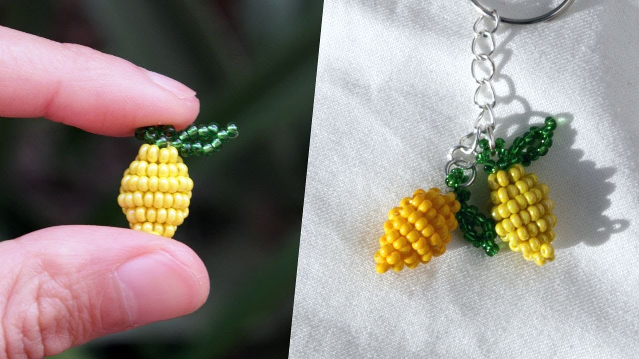 Limón 3D con Mostacillas paso a paso 🍋🍋 | Accesorios Aesthetic en Tendencia🌟