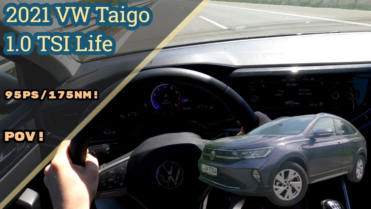 VW Taigo 1.0 TSI 95PS POV Test Drive | TOP SPEED, AUTOBAHN, SOUND, 4K