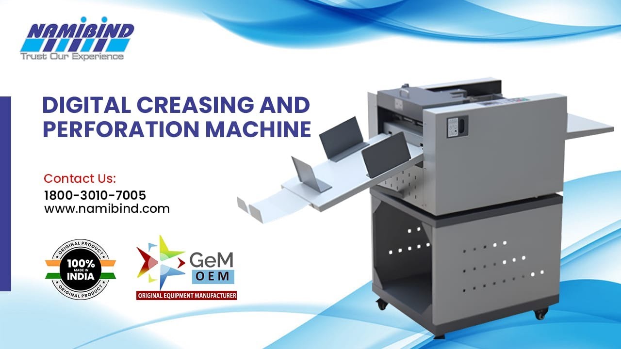 Digital Creasing and Perforation Machine | 2 in 1 Model 📱09555086767  | Paper Creasing Machine Demo