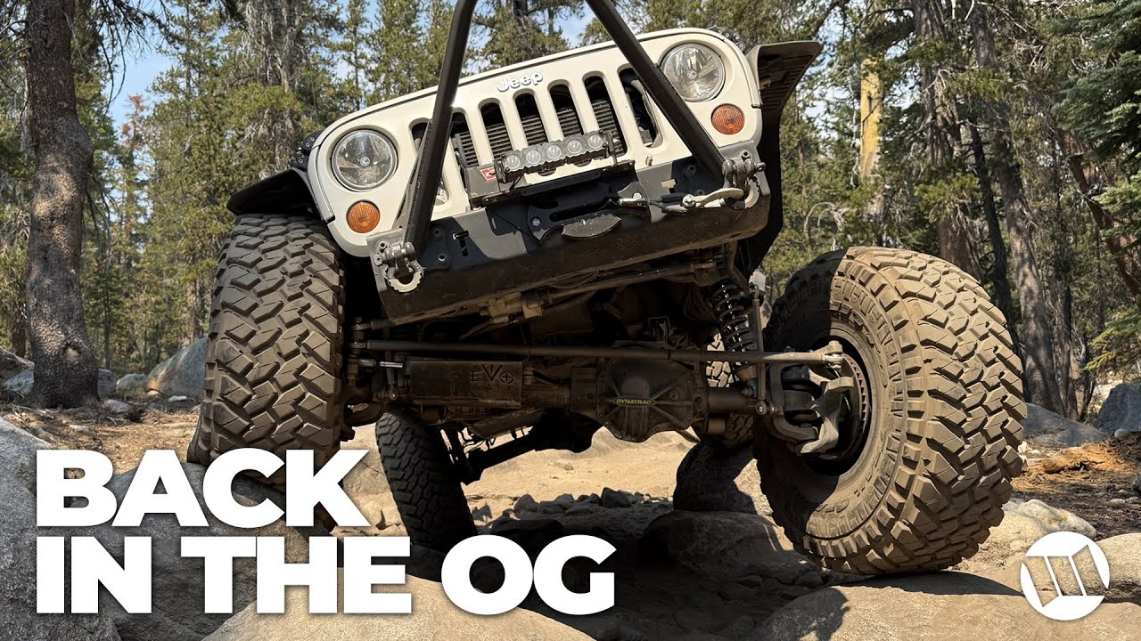 Тестирование нашего стационарного Jeep Wrangler Moby на трассе High Sierra Poker Run