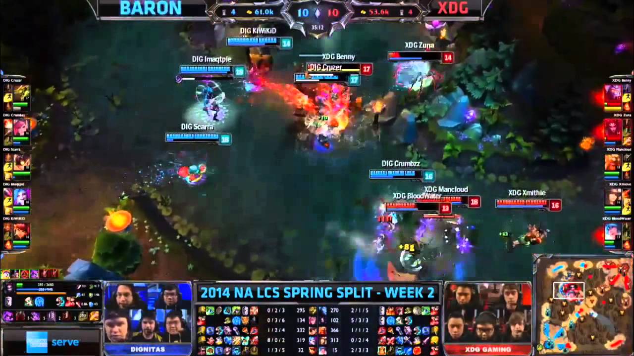 LCS 2014 NA Spring - DiG vs XDG - VI Crumbzz Steal Baron
