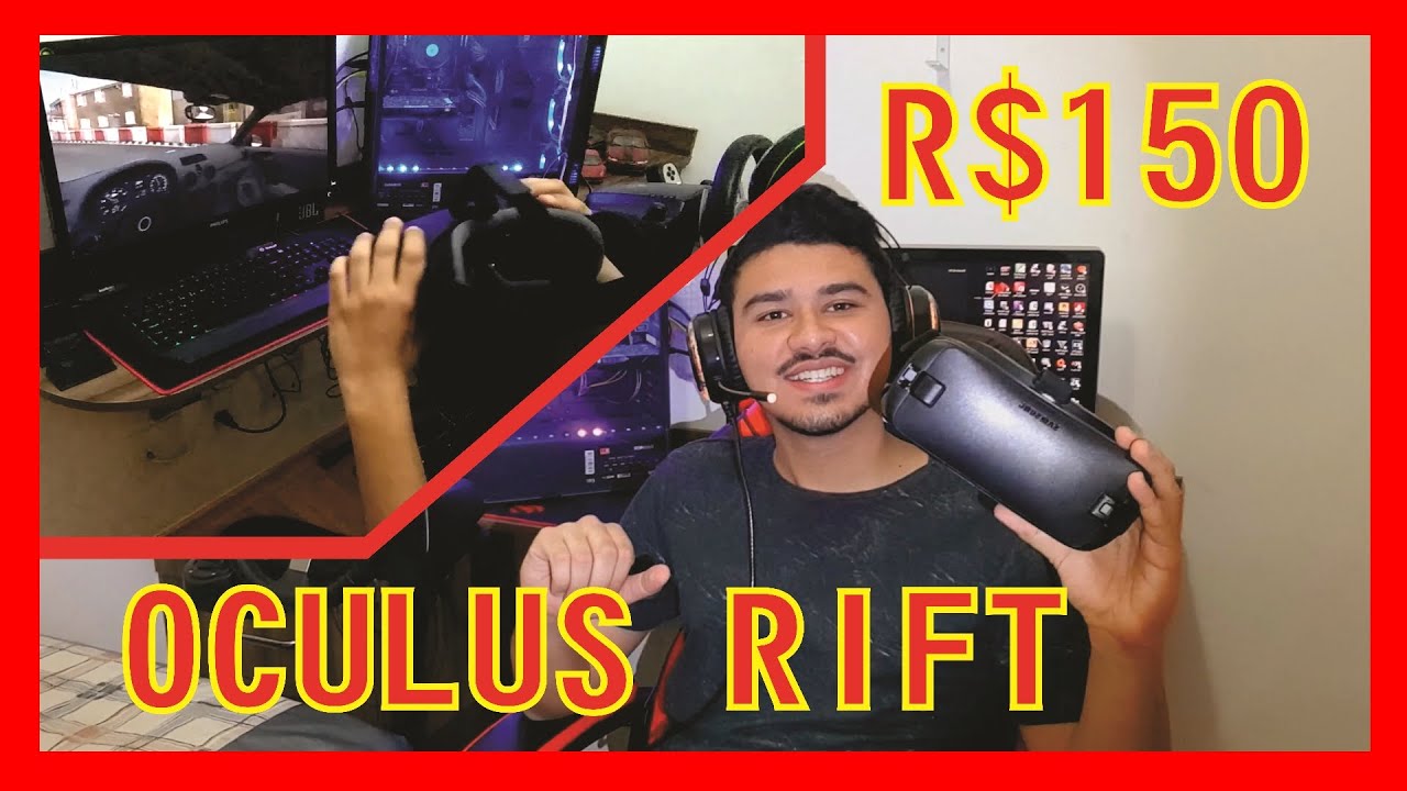 FIZ UM OCULUS RIFT PARA PC POR R$150!!!!! MUITO FACIL DE FAZER!!! (Realidade Virtual para PC Barata)