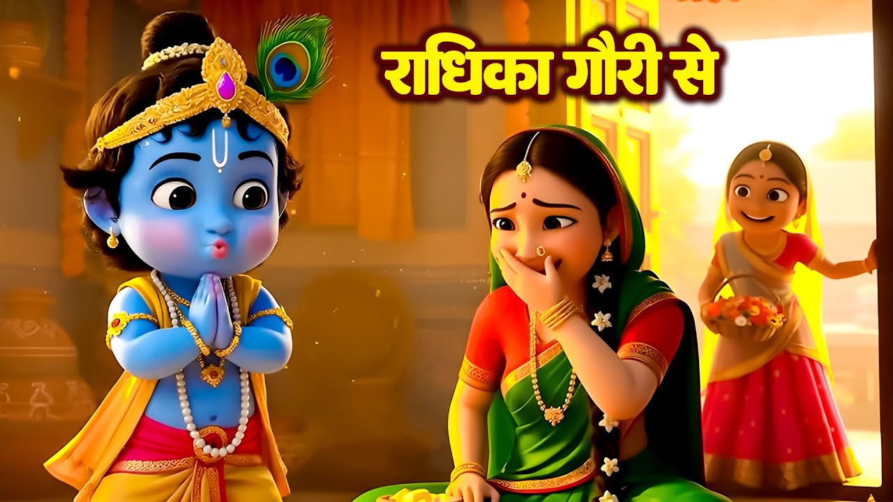 Radhika Gori Se | राधिका गौरी से ब्रज की छोरी से | Yashoda Mata Ke Sath Baal Leela - #Anaya Rhymes