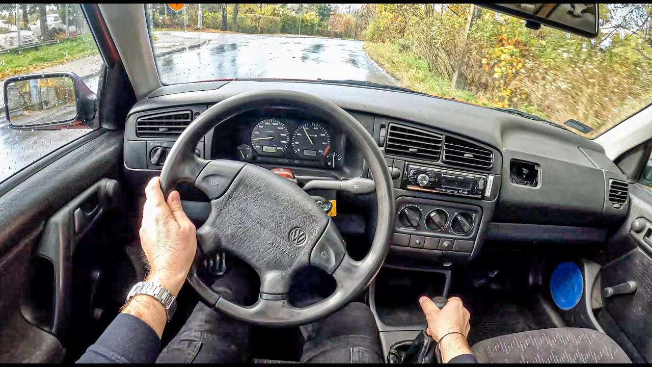 1994 Volkswagen Golf Mk3 [1.4 60HP] | POV Test Drive #959 Joe Black