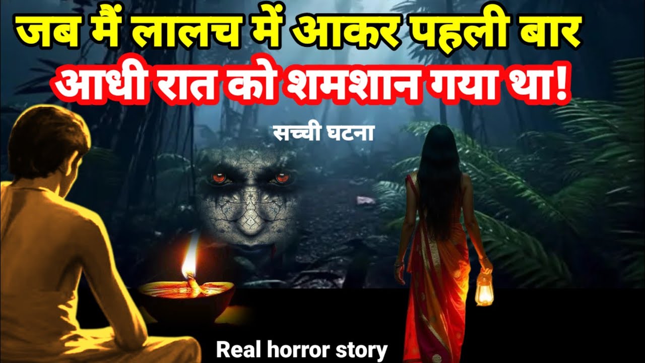 जब मैं लालच में आकर पहली बार आधी रात को शमशान गया था! horror story #ghost #scary Ep1170