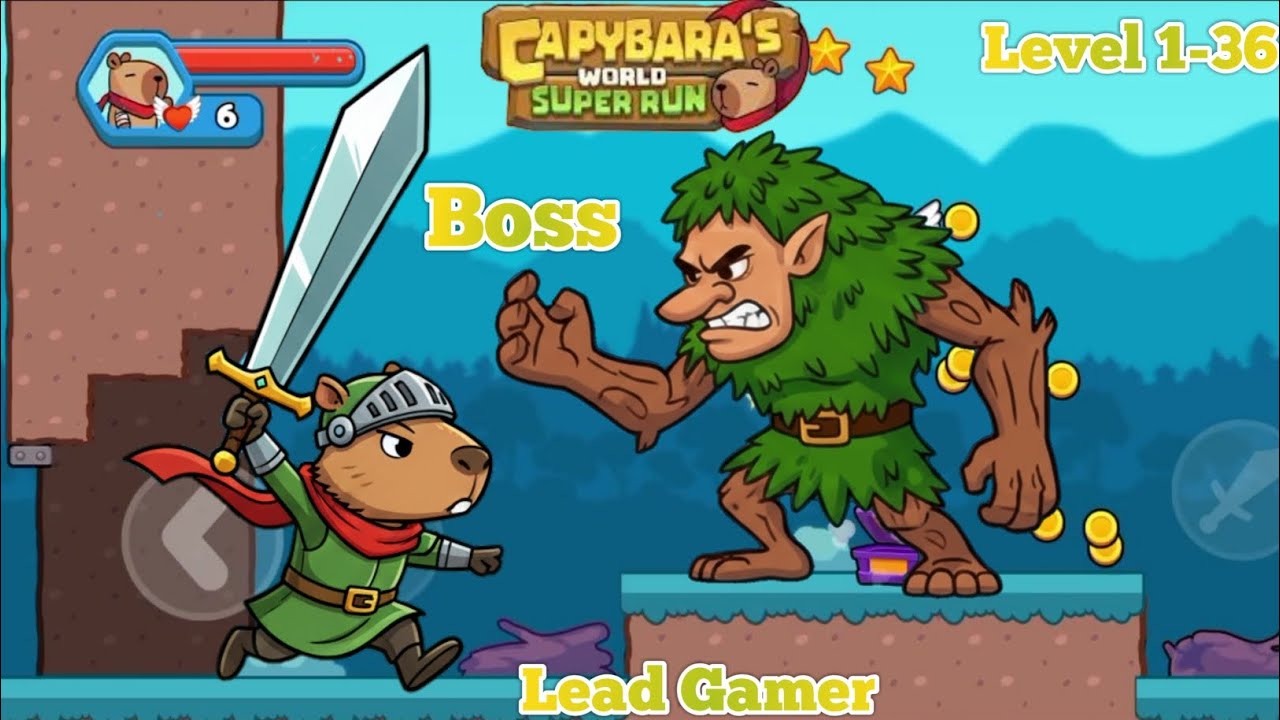 Capybara World Super Run Game | Level 1-36 | #gaming #games #leadgamer