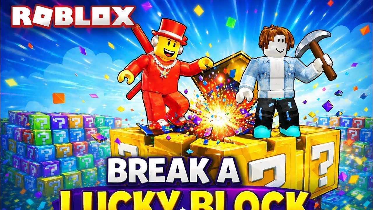 BREAK A LUCKY BLOCK BRAIN ROD PART 1 🤑😝🤩