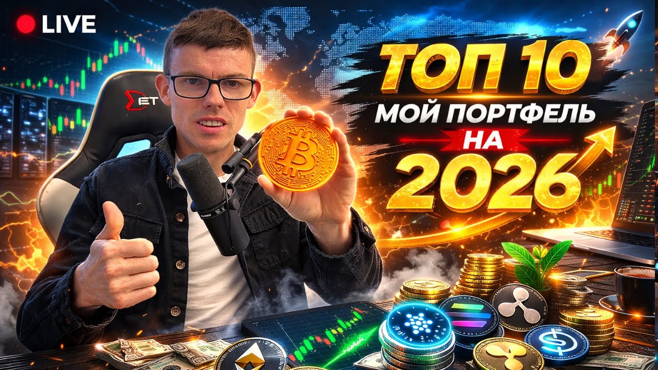 10 МОНЕТ НА 2026: ЧТО У МЕНЯ В ПОРТФЕЛЕ И ПОЧЕМУ (ЭФИР)