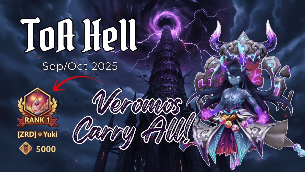ToA Hell 5000 Points | Sep-Oct 2025 | Rank 1 Asia | Summoners War