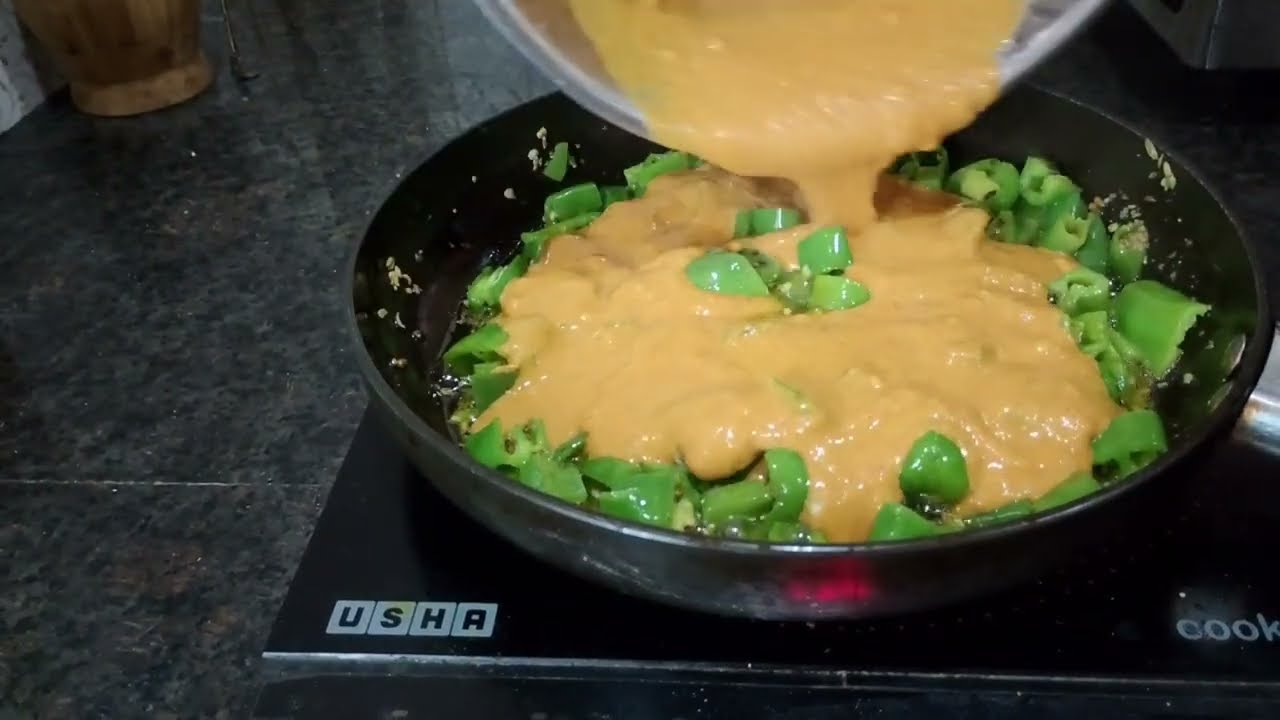 #हरी मोटी मिर्च की सब्जी #Green chilli sabji recipe #By Tasty rasoi G cooking channel#ytshortvidio