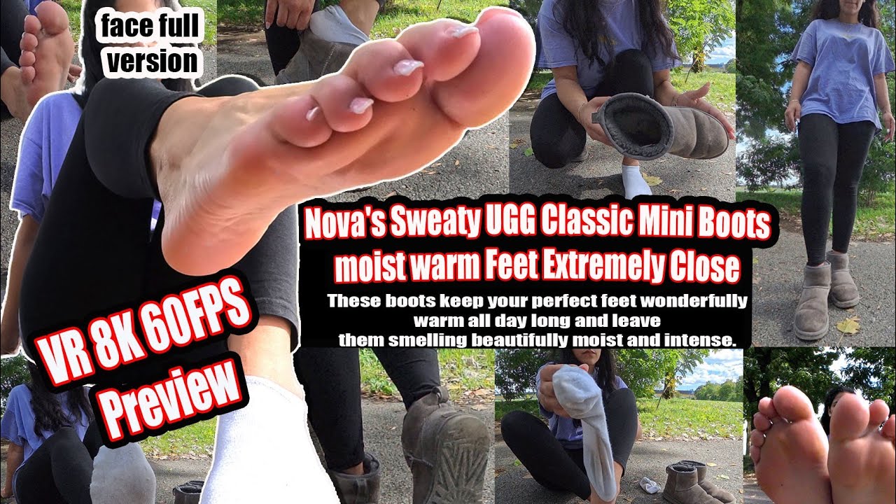 VR 8K | Novas Cozy UGG Classic Mini Boots ASMR Preview&ndash;Relaxing Close Ups & Soft Textures VR Ready