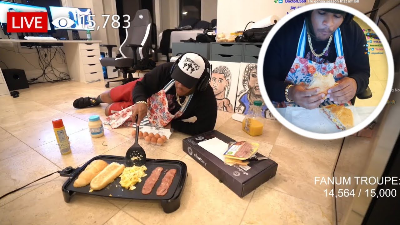 Fanum LIVE cooking stream GOOD EATS ✔️🥪