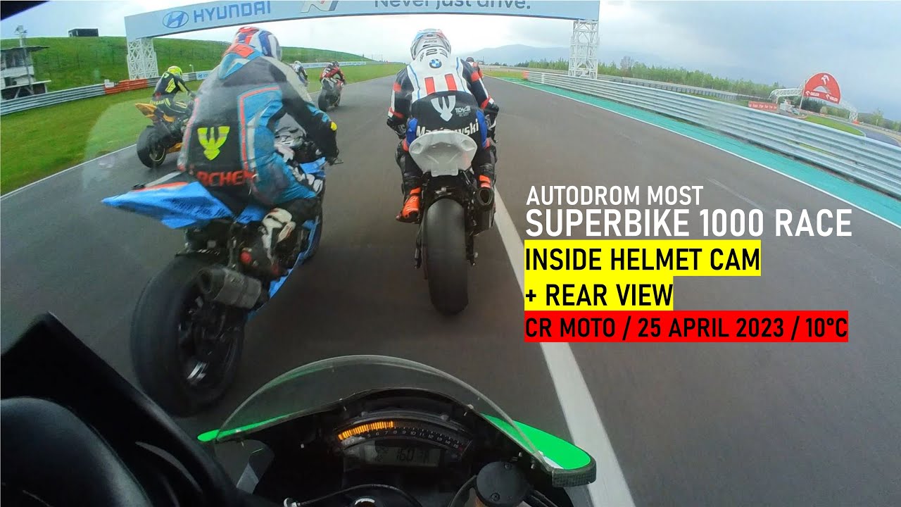 Most Superbike 1000 Race / Onboard POV Helmet + Rear View / CR Moto 25.4.2023 / ZX10-R Tim Berger
