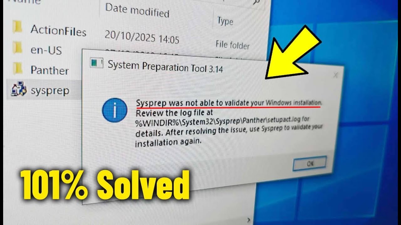 Как Исправить Ошибку “Sysprep не удалось проверить установку Windows” в Windows 10/11/8/7 ✅