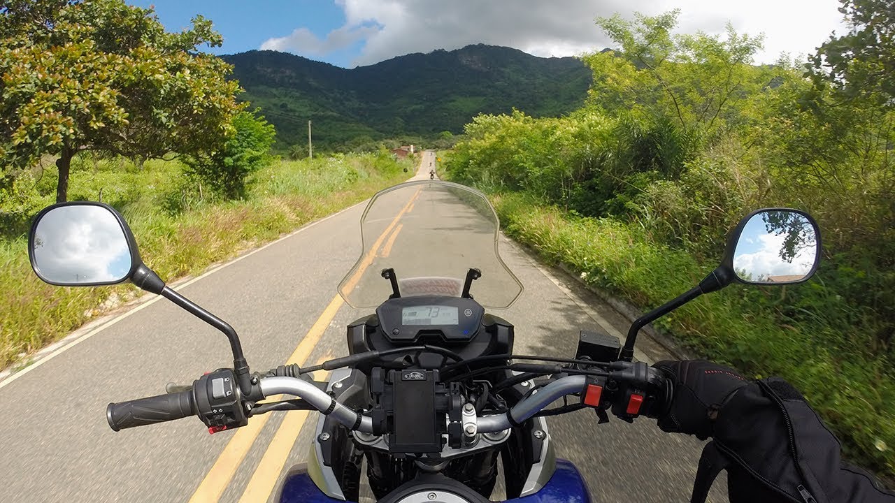 Subindo a serra de ARATUBA de Moto - Viagem de Ténéré 250