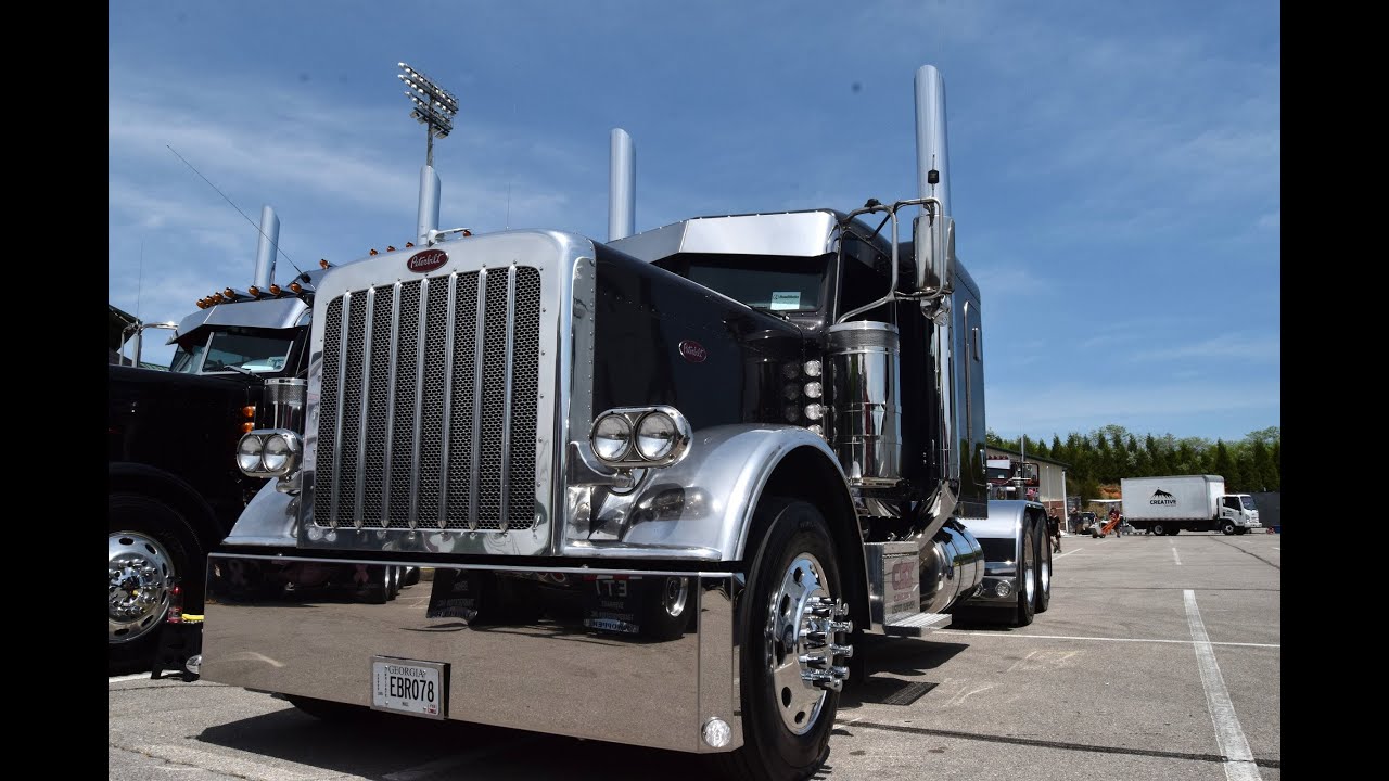 Jacob Phillips' 2016 Peterbilt 389, a former rough-and-tumble log truck dressed up for OTR steel