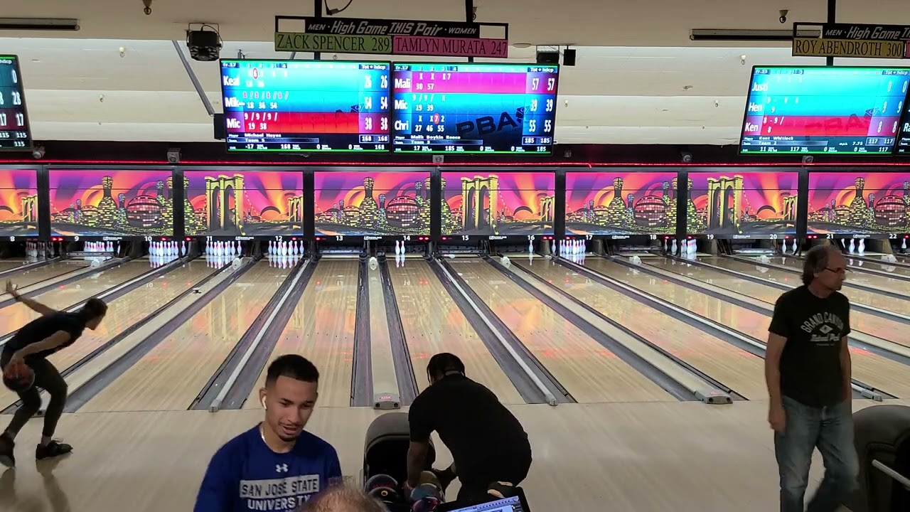 Golobic scratch trios league Bel Mateo Bowl 900 Global zen bowling ball 15lb front 9