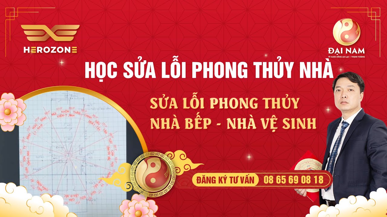 ☯️⁉️🔰 Buổi 8: Học xử lý phong thủy nhà bếp, nhà vệ sinh vận 9 (2024 - 2043)