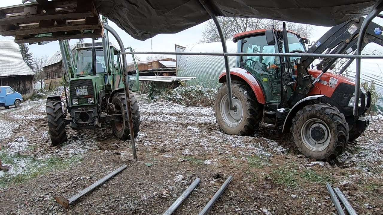 Farm Vlog #237 Aufbau Zelthalle | Sturm zerstört Zelthalle