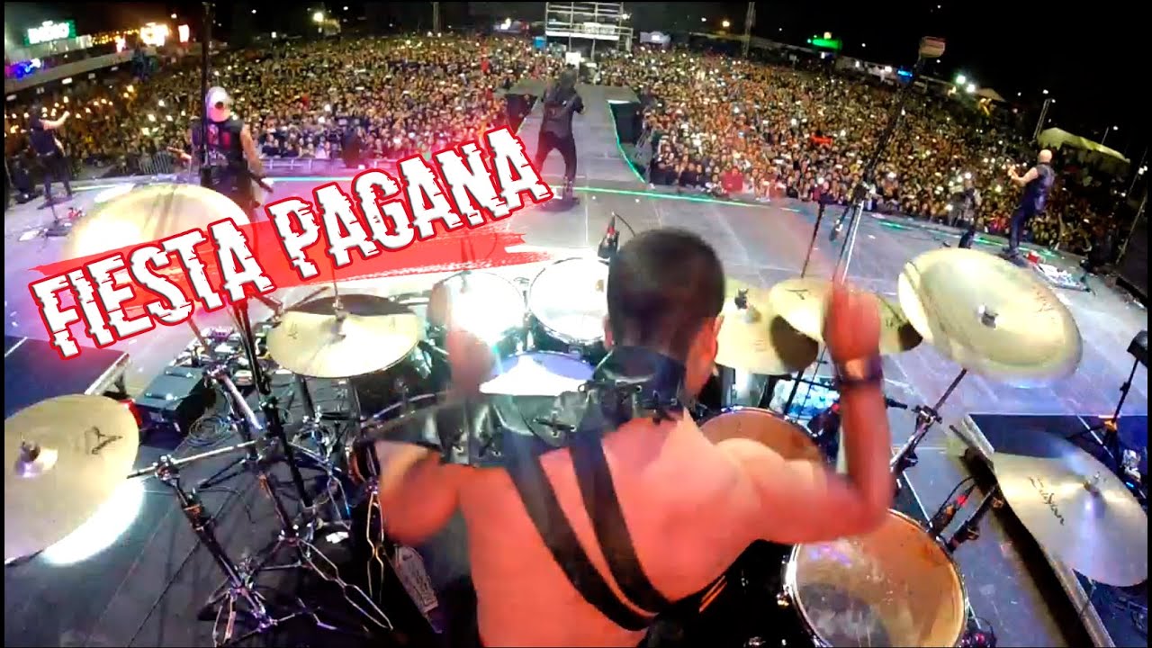 Mägo de oz Fiesta pagana Nelson Valenzuela Drum cam - Catrina fest 2018 Puebla
