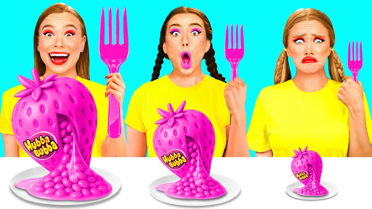 Tantangan Plat Besar, Sedang, dan Kecil | Resep Dapur Lezat BaRaFun Challenge