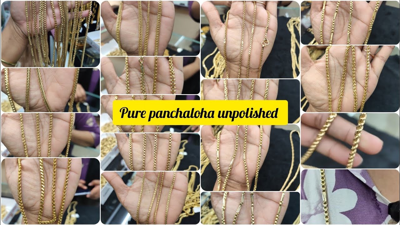 Life long used treanding pure panchaloha unpolished mangalachain chains,7619552417