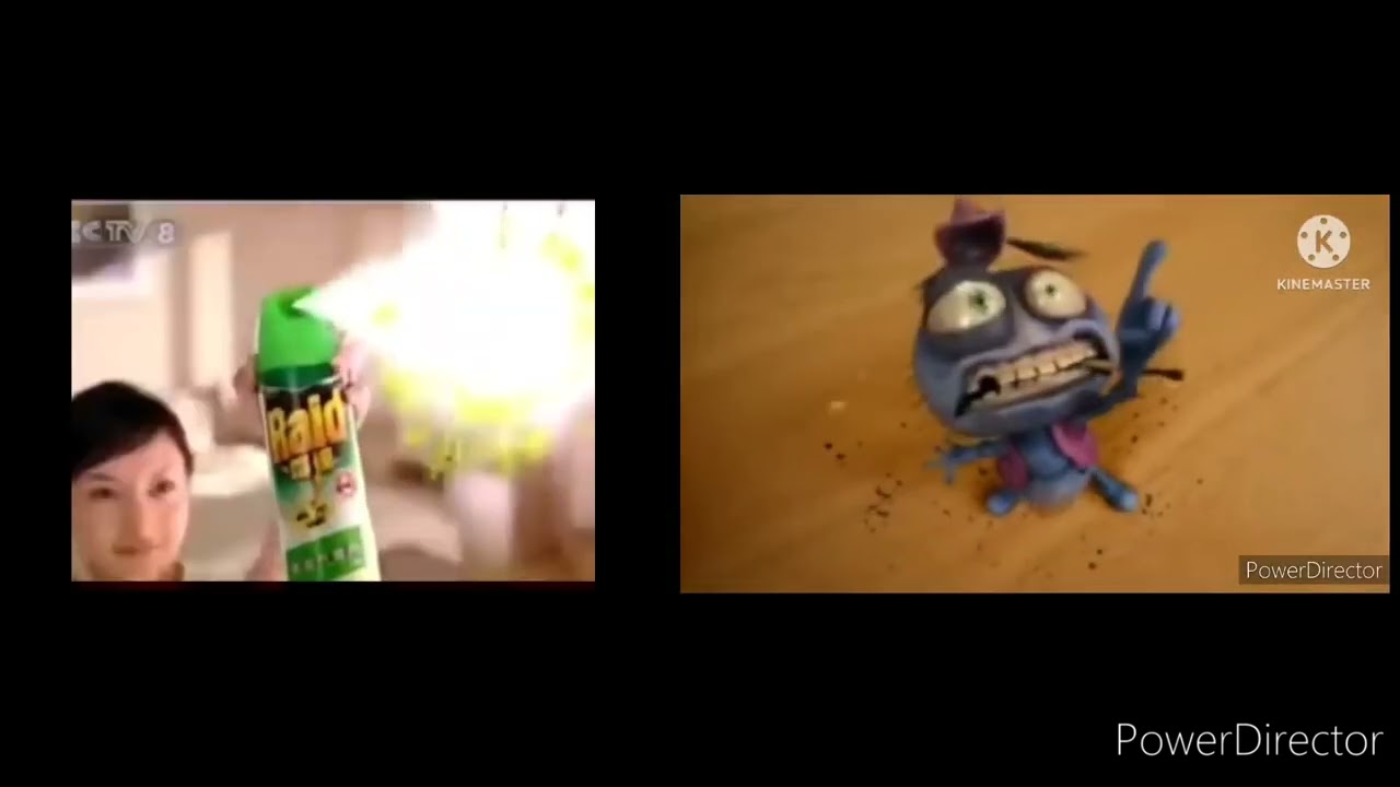 Raid bugs scream and mortein Louie the fly scream