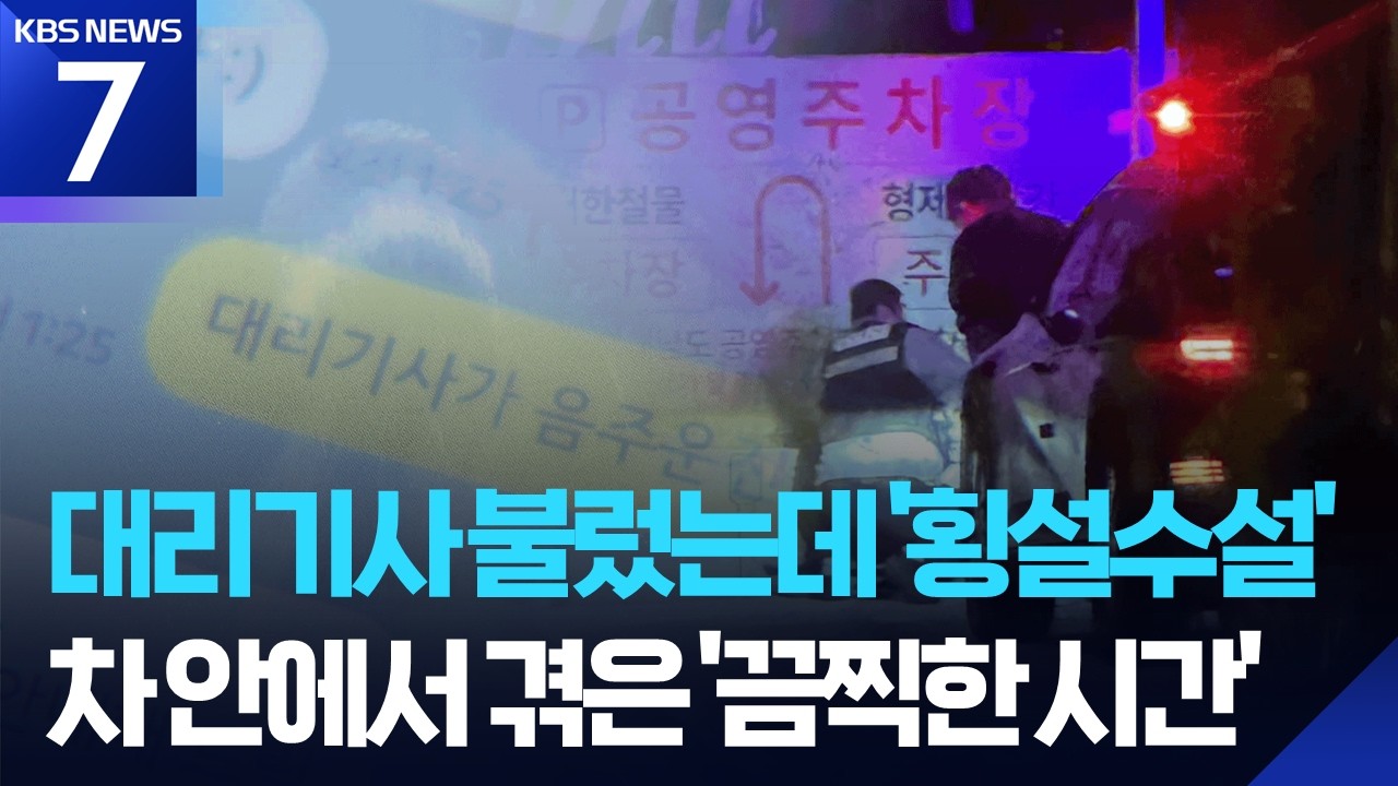대리기사 불렀더니 음주운전&hellip;카카오는 &ldquo;대리비만 보상&rdquo; / KBS  2026.03.19.