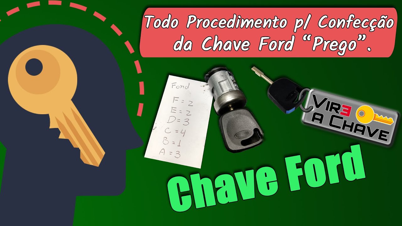 Como fazer a Chave Ford Prego, Todos os Segredos!