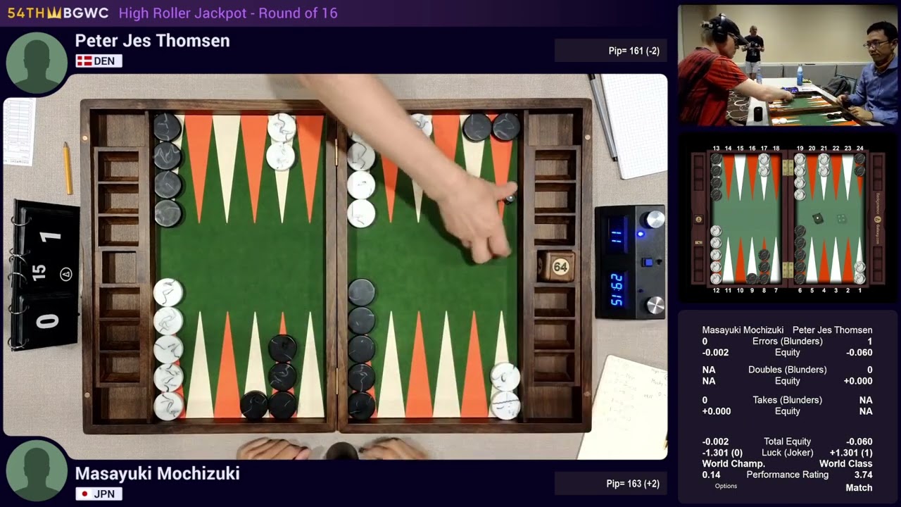 2023 BGWC - High Roller Jackpot Rnd of 16 - Masayuki Mochizuki vs. Peter Jes Thomsen - 15pts