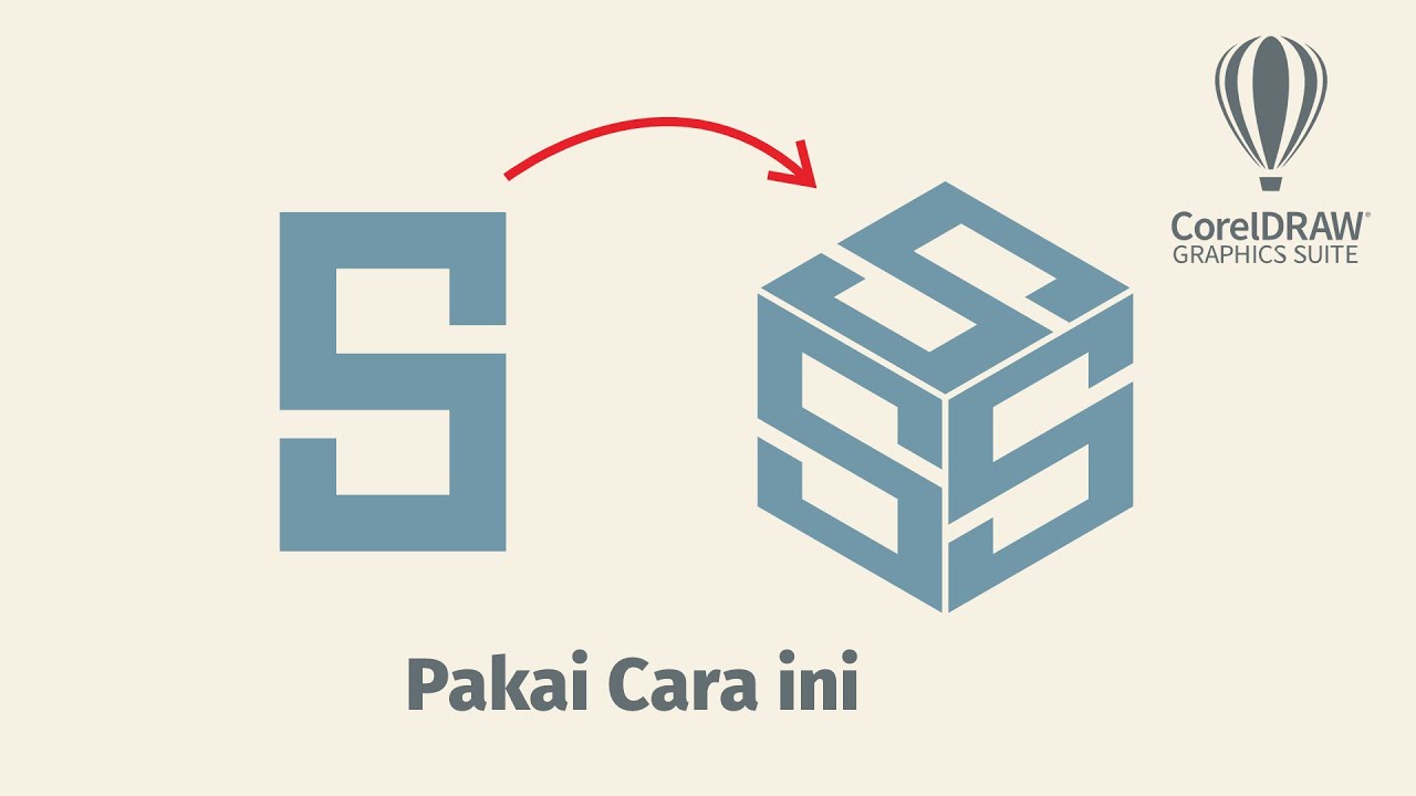 CONVERT LOGO PERSPEKTIF DI COREL DRAW