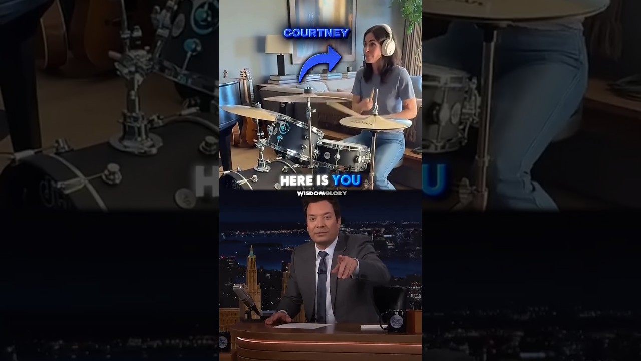 Courteney Cox Is Actually a Drummer 🥁