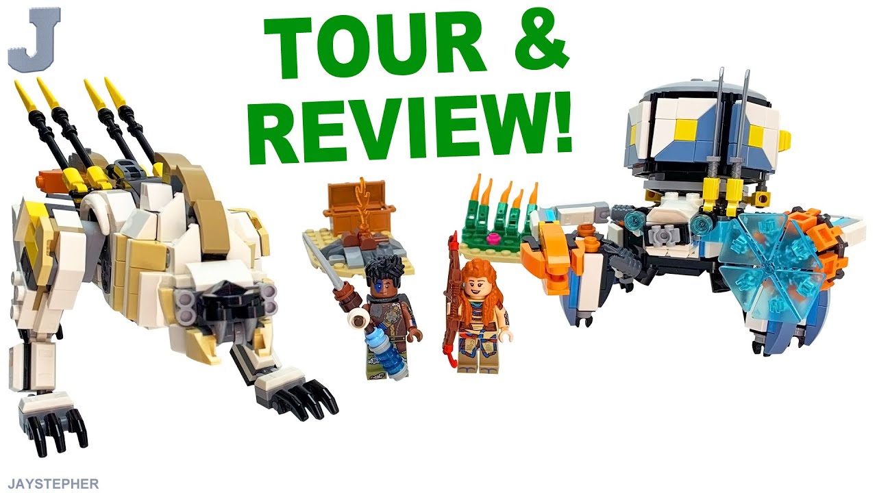 LEGO Horizon Adventures 2025 Элой и Вар против Шелл-Уолкера и Пилозуба 77037: распаковка, обзор и...