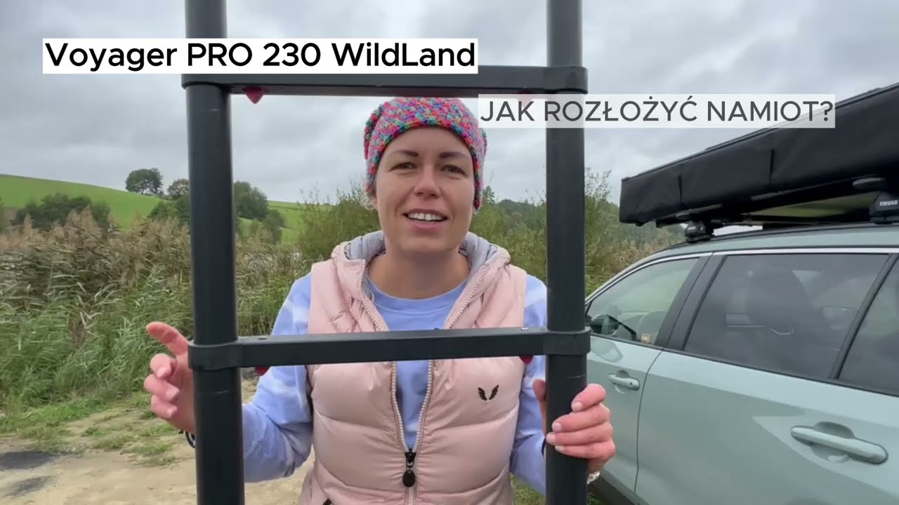 INSTRUKCJA - jak rozłożyć rodzinny namiot dachowy w twardej obudowie Wild Land Voyager PRO 230