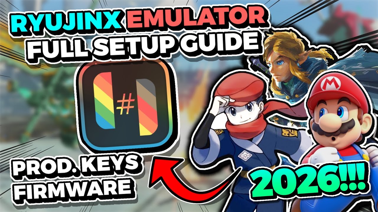 🔥2026! Ryujinx Emulator Full Setup Guide | Ryujinx Prod Keys and Firmware Guide | Switch Emulator PC