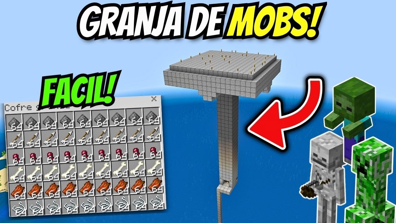 🔥LA MEJOR GRANJA DE MOBS PARA MINECRAFT BEDROCK 1.21