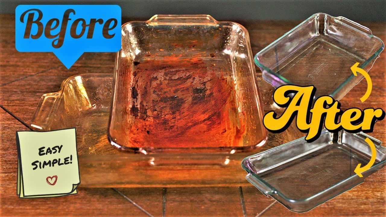 How To Clean Glass Pan Bakeware Easy Simple