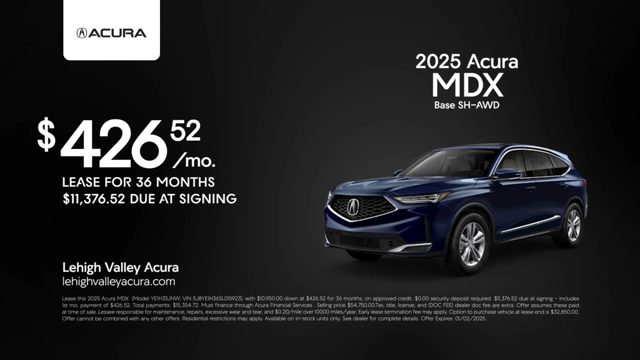 Acura MDX 12/04/2024 4638689