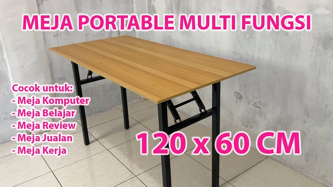 Meja Lipat Portable Murah Multi Fungsi | Cocok Untuk Meja Belajar dan Komputer