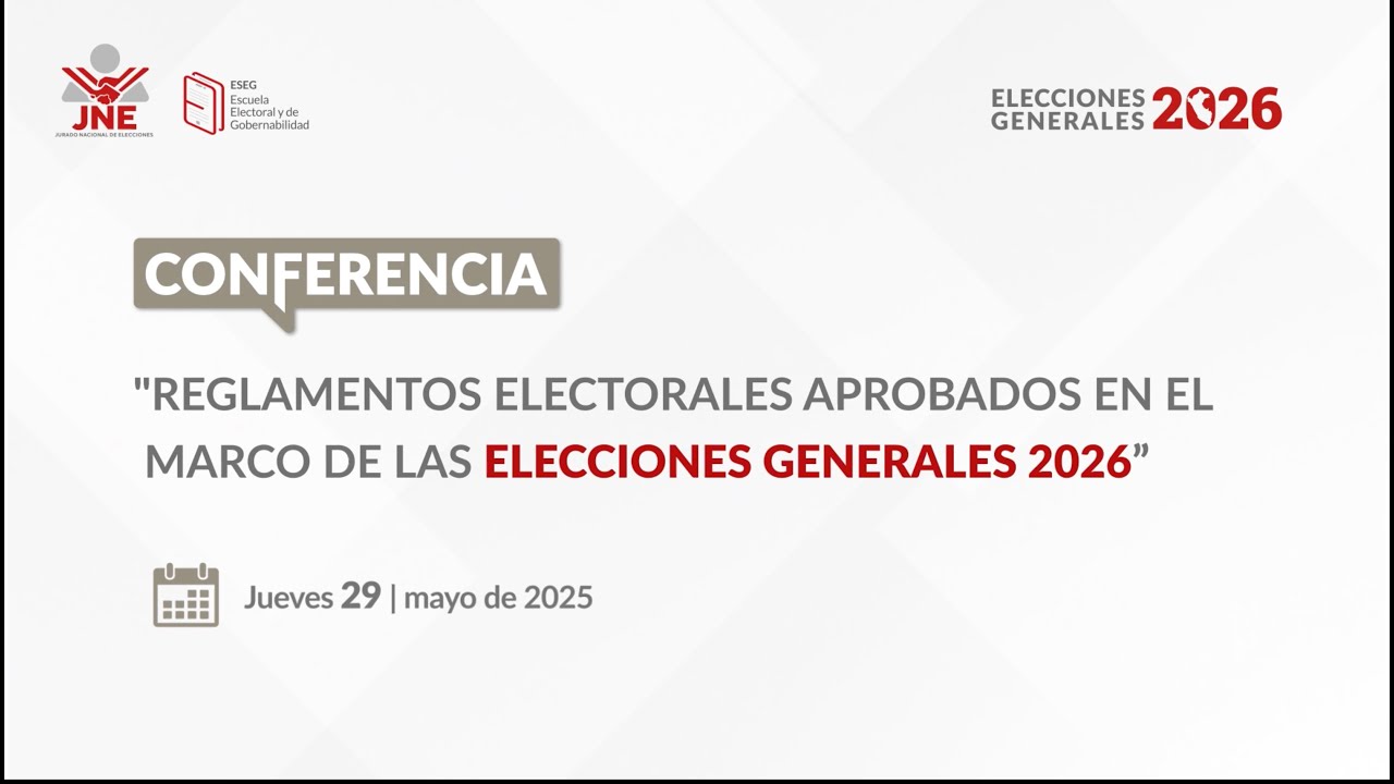 CONFERENCIA EN EL MARCO DE ELECCIONES GENERALES 2026