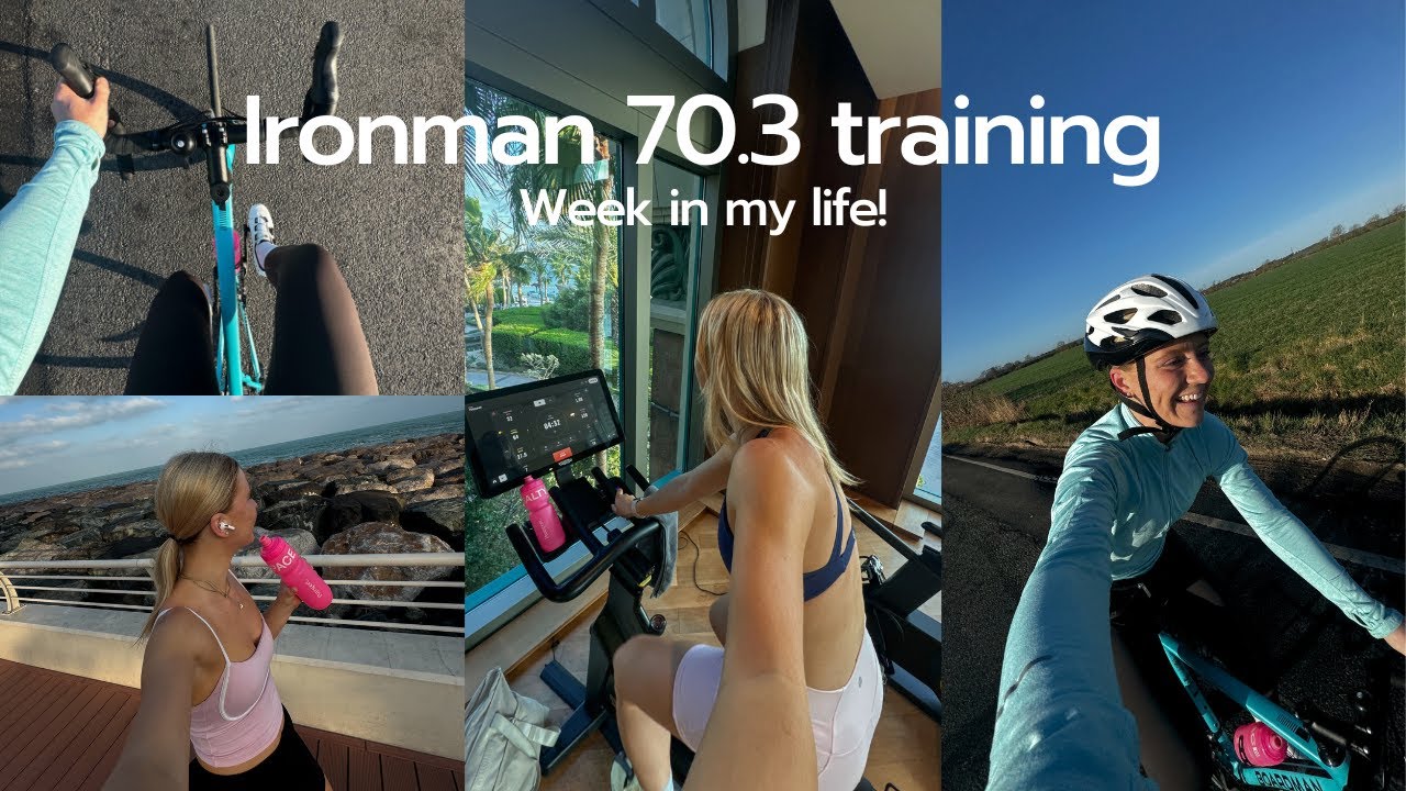 Train with me for my first IRONMAN 70.3! week in my life, brick sessions, open water swimming, Dubai