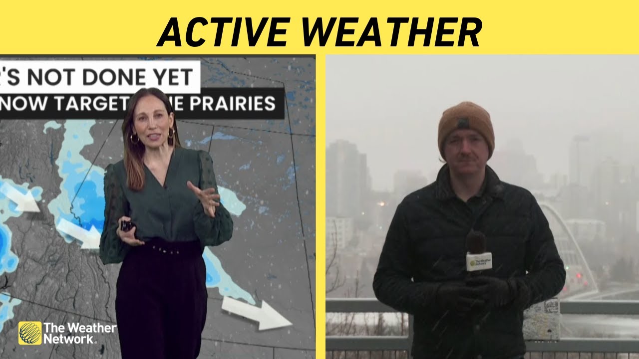 Live On Location In Edmonton As Heavy Snow Targets Western Canada