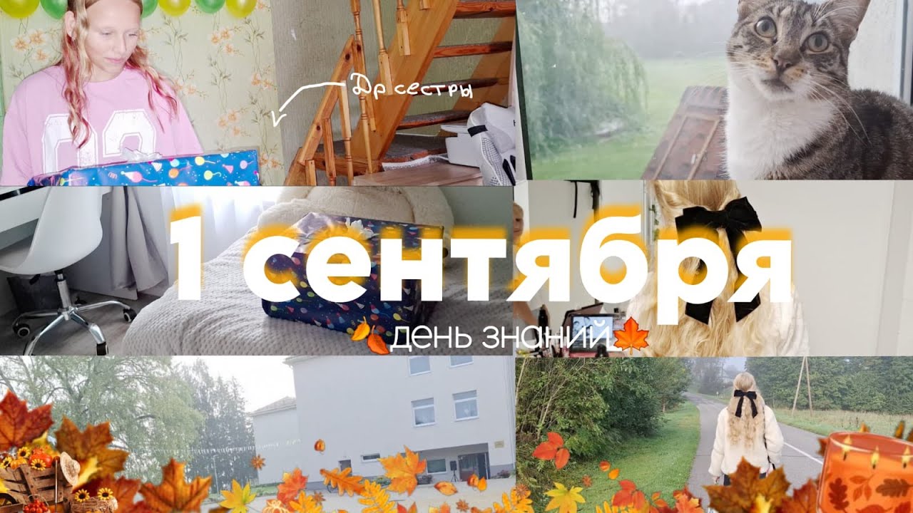 1. сентября|ВЛОГ|др сестры/учитель по музыке поёт на линейке🫢/#реекк