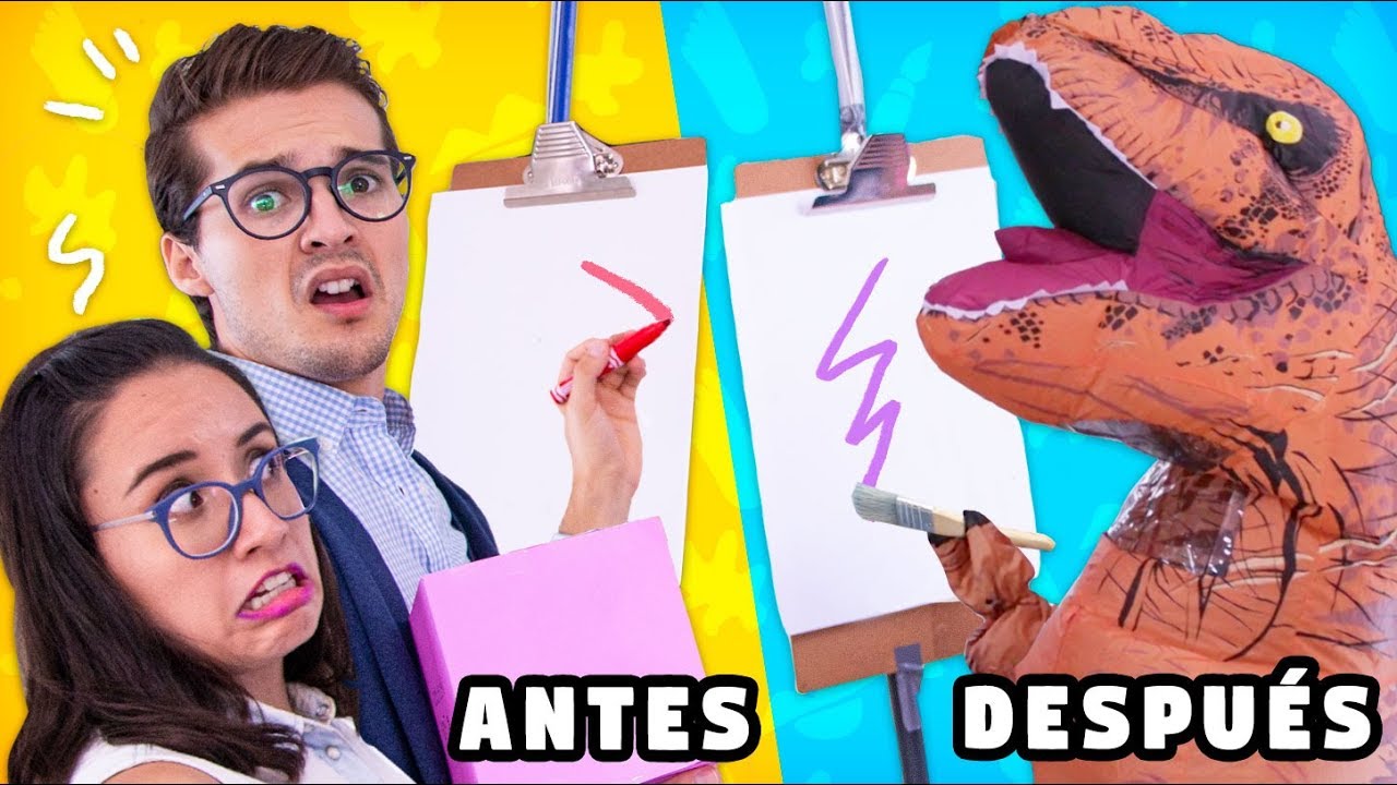 Disfracé a MEMO APONTE de T-Rex 🦖 PARA HACER ESTO😂 │CRAFTY TOUR 2