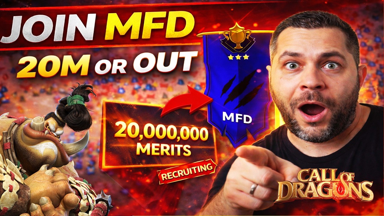 JOIN MFD: The 20M Merits Standard That Guarantees Non-Stop KVK Fights (Call of Dragons)