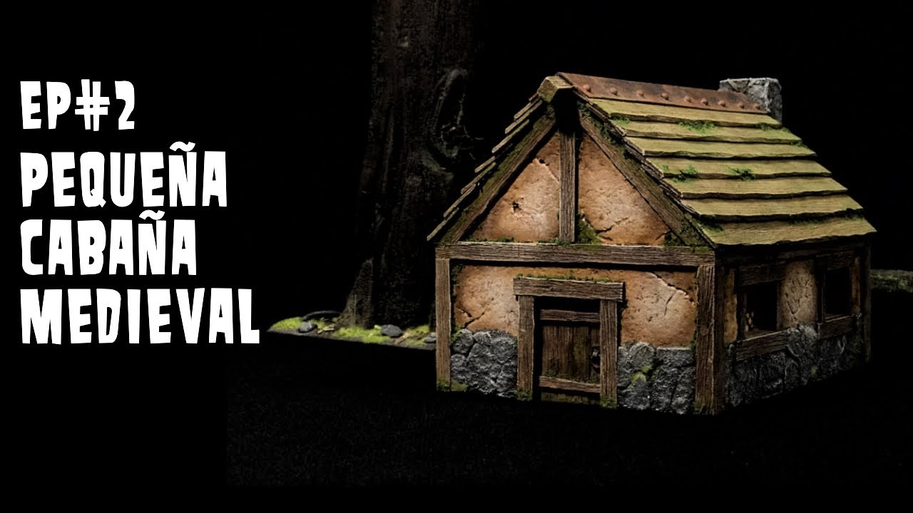 Pequeña Cabaña Medieval/Small Medieval Cottage - Tabletop & War Games - [TUTORIAL]